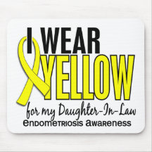 I Wear Yellow For Daughter-In-Law 10 Endometriosis Mousepad