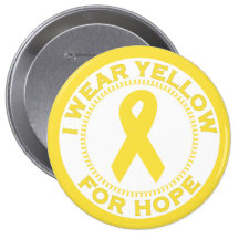 I Wear Yellow For Hope Pin