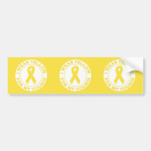 I Wear Yellow For My Cousin Bumper Sticker