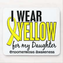 I Wear Yellow For My Daughter 10 Endometriosis Mouse Pads