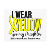 I Wear Yellow For My Daughter 10 Endometriosis
