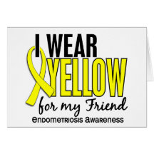 I Wear Yellow For My Friend 10 Endometriosis Cards