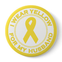 I Wear Yellow For My Husband Pins