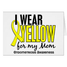 I Wear Yellow For My Mom 10 Card