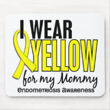 I Wear Yellow For My Mommy10 Endometriosis Mouse Pads