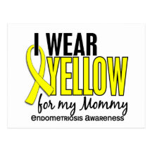 I Wear Yellow For My Mommy10 Endometriosis Postcards