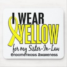 I Wear Yellow For My Sister-In-Law 10 Endometriosi Mousepads