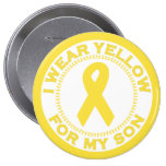 I Wear Yellow For My Son Button