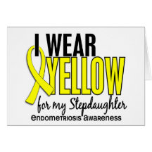 I Wear Yellow For My Stepdaughter 10 Endometriosis Cards