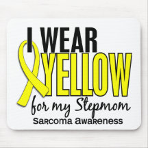 I Wear Yellow For My Stepmom 10 Sarcoma Mousepads