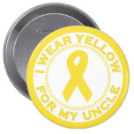 I Wear Yellow For My Uncle Pinback Button