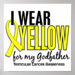 I Wear Yellow Godfather 10 Testicular Cancer posters