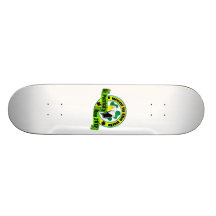 I went to the pub St. patrick's day  yellow green Skate Deck