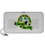 I went to the pub St. patrick's day  yellow green Travel Speakers