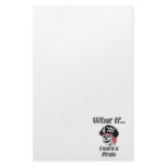 I were a pirate personalized stationery