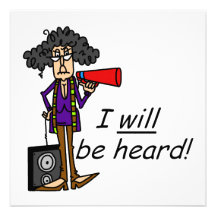 I WILL Be Heard Personalized Announcement
