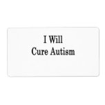 I Will Cure Autism Shipping Label