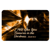 I Will Give You Treasures in the Darkness Isaiah Rectangle Magnets