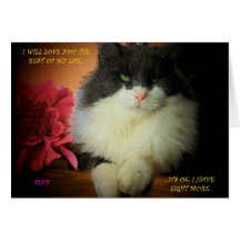 i WILL LOVE YOU.. Greeting Card