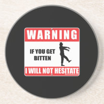 I Will Not Hesitate Drink Coaster