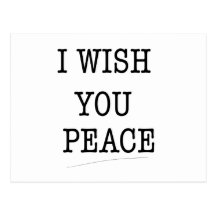 I WISH YOU PEACE - postcard