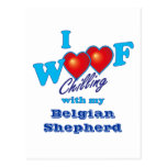 I Woof Belgian Shepherd Post Cards