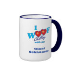 I Woof Giant Schnauzer Coffee Mugs