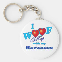 I Woof Havanese Key Chains