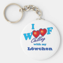 I Woof Löwchen Keychain