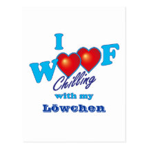 I Woof Löwchen Postcards