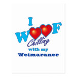 I Woof Weimaraner Post Cards