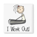 I Work Out Magnet