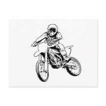 I Would Rather Be Playing In The Dirt (Black/White Post Card