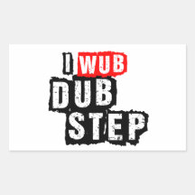 I Wub Dubstep Rectangular Sticker