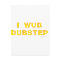 I Wub Dubstep (stiches) Post Cards