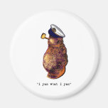 I yam what I yam-light Magnets