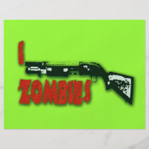 I ZOMBIS DE FUSIL DE CHASSE PROSPECTUS PERSONNALISÉS