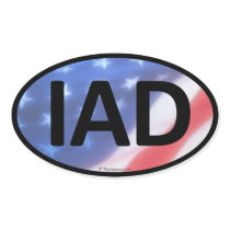 IAD Oval Sticker