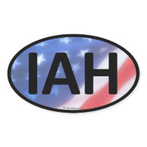 IAH Oval Sticker
