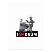 Iam Drum Robot Post Cards