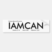 IAMCAN BUMPER STICKERS