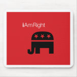 iAmRight_button Mouse Mats