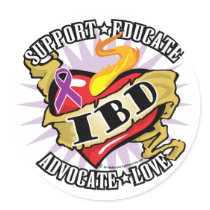 IBD Classic Heart Stickers