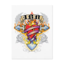 IBD Cross & Heart Postcards