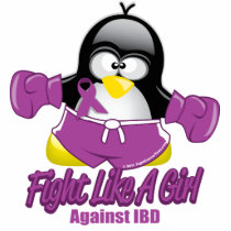 IBD Fighting Penguin Acrylic Cut Out