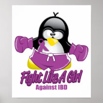 IBD Fighting Penguin Poster