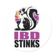 IBD Stinks Round Stickers