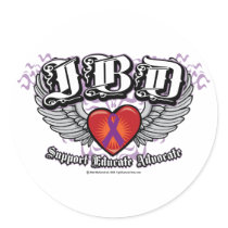 IBD Wings Round Stickers