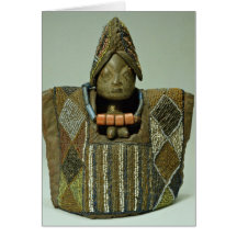 Ibeji figure, Yoruba people, Nigeria Card