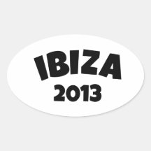 Ibiza 2013 oval stickers